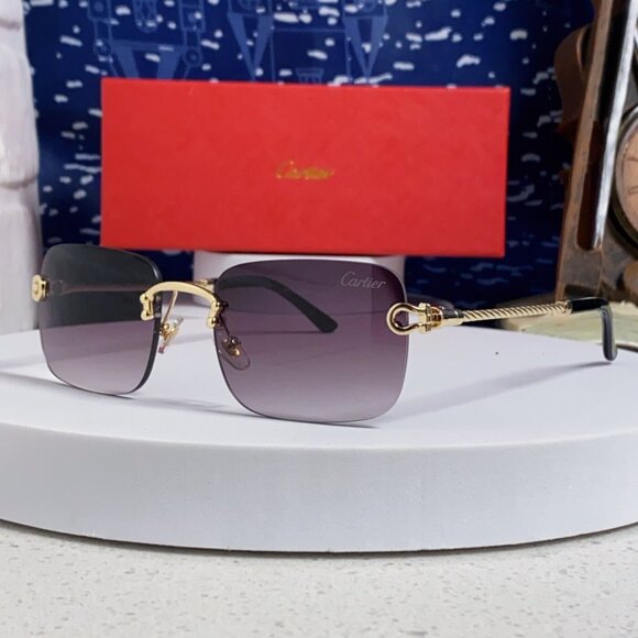 Cartier Brown Gradient Fashion Sunglasses - Picture 1 of 8